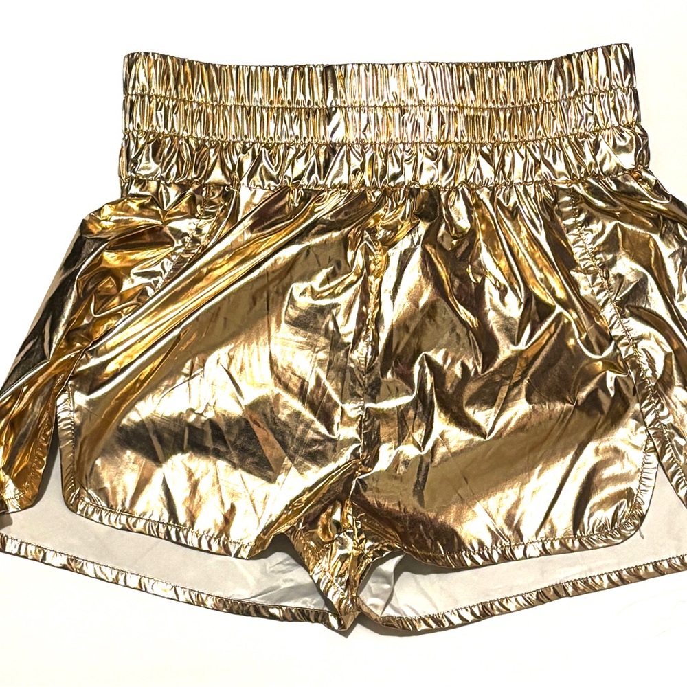 Gold Metallic Women's Shorts